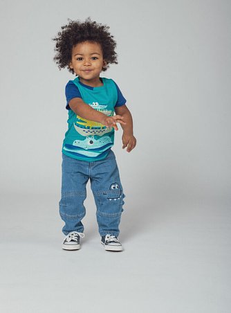 Βρεφική Μπλούζα για Αγόρια Turquoise Tower