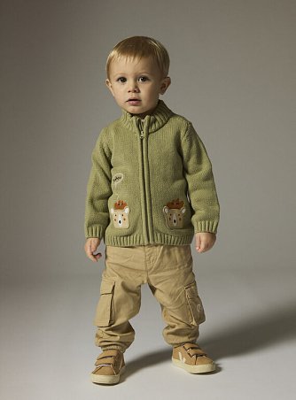 Βρεφική Ζακέτα για Αγόρια Chaki Teddies