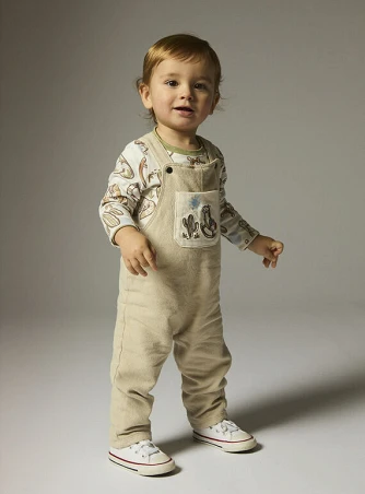 Βρεφική Σαλοπέτα για Αγόρια Beige Horse