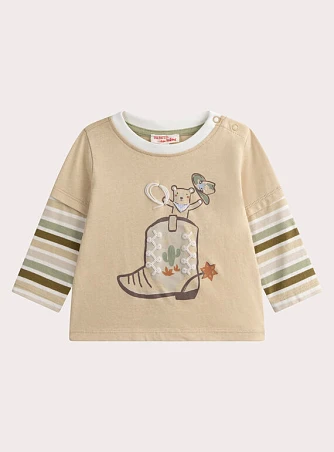 Βρεφική Μπλούζα για Αγόρια Cowboy Bear