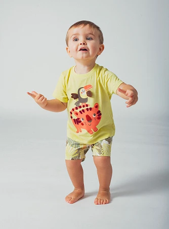 Βρεφική Μπλούζα για Αγόρια Yellow Friends