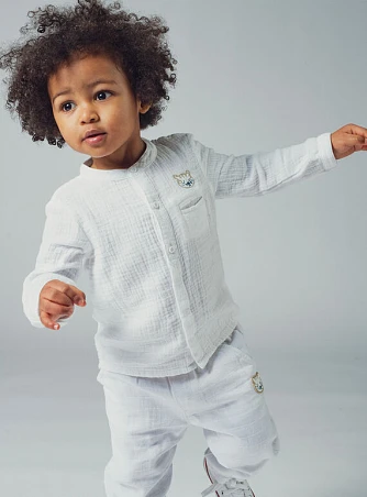 Βρεφικό Πουκάμισο για Αγόρια Plain Tiger