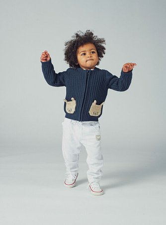 Βρεφική Ζακέτα για Αγόρια Navy Rabbits