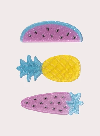 Σετ Παιδικά Κοκαλάκια Μαλλιών για Κορίτσια Vitamin Summer 3 τμχ