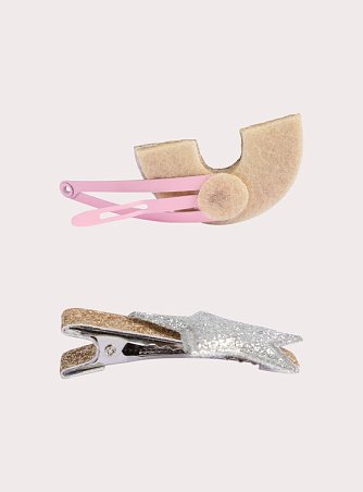 Σετ Παιδικά Κοκαλάκια Μαλλιών για Κορίτσια Pink Rainbow 3 τμχ