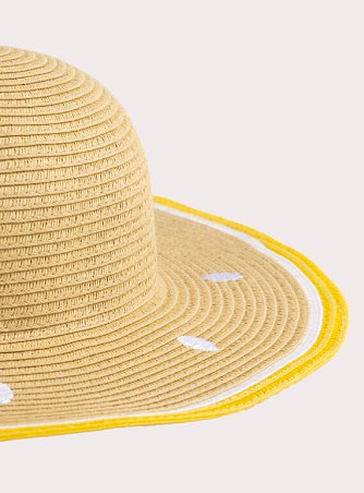 Παιδικό Καπέλο για Κορίτσια Straw Lemon