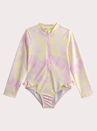 Παιδικό Ολόσωμο Μαγιό για Κορίτσια Pastel Tie-Dye