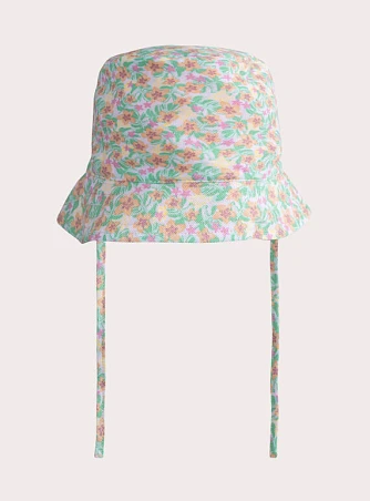 Βρεφικό Καπέλο για Κορίτσια Floral Pique - 2 σε 1