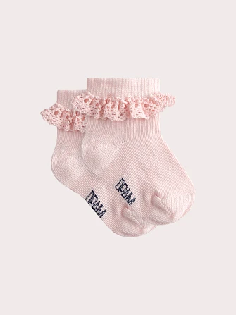 Βρεφικές Κάλτσες για Κορίτσια Baby Pink Ruffles