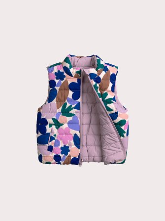 Παιδικό Αμάνικο Μπουφάν για Κορίτσια Lilac Floral - 2 σε 1