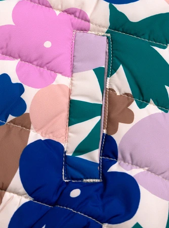 Παιδικό Αμάνικο Μπουφάν για Κορίτσια Lilac Floral - 2 σε 1