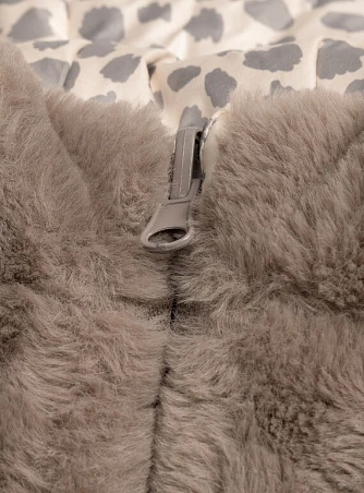 Παιδικό Μπουφάν για Κορίτσια Fluffy Print - 2 σε 1