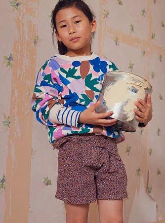 Παιδικό Σορτς για Κορίτσια Flowy Leopard