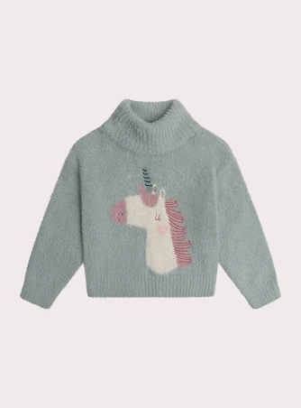 Παιδικό Πουλόβερ για Κορίτσια Fluffy Unicorn