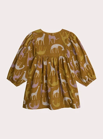 Παιδικό Φόρεμα για Κορίτσια Brown Giraffes