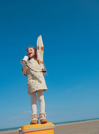 Παιδικό Φόρεμα για Κορίτσια Beige Hurts