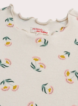 Παιδικό Φόρεμα για Κορίτσια Creme Blooming