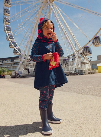 Παιδικό Φόρεμα για Κορίτσια Vintage Navy