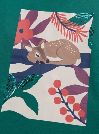 Παιδική Μπλούζα για Κορίτσια Green Deer