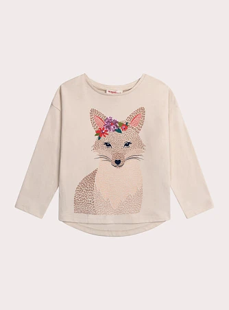 Παιδική Μπλούζα για Κορίτσια Creme Fox