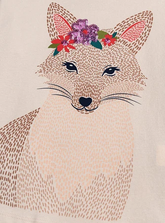 Παιδική Μπλούζα για Κορίτσια Creme Fox