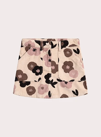 Παιδική Φούστα για Κορίτσια Corduroy Floral