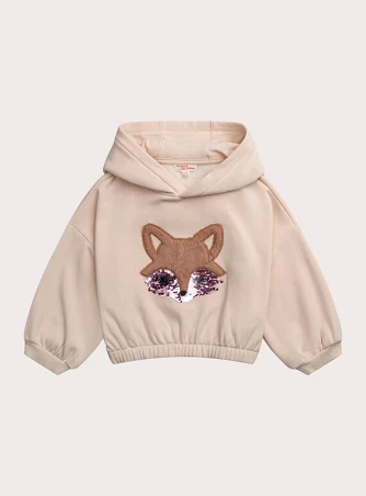 Παιδικό Φούτερ για Κορίτσια Pink Fox