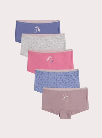 Σετ Παιδικά Εσώρουχα για Κορίτσια Pale Unicorns 5 τμχ