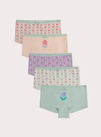 Σετ Παιδικά Εσώρουχα για Κορίτσια Vibrant Flowers 5 τμχ