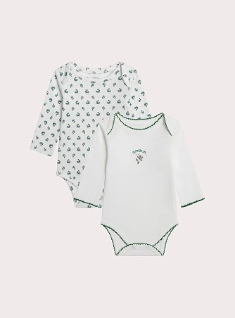 Σετ Βρεφικά Φορμάκια για Κορίτσια Green Amour 2 τμχ