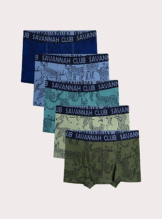 Σετ Παιδικά Εσώρουχα για Αγόρια Leopards Print 5 τμχ