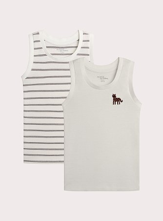 Σετ Παιδικά Φανελάκια για Αγόρια Stripped Cheetah 2τμχ