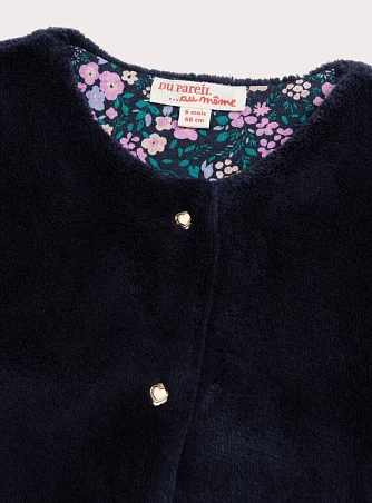 Βρεφική Ζακέτα για Κορίτσια Vintage Navy - 2 σε 1