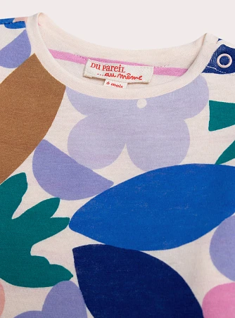 Βρεφική Μπλούζα για Κορίτσια Electric Floral - 2 σε 1