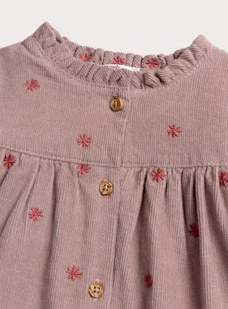 Βρεφικό Φόρεμα για Κορίτσια Dusty Pink Flowers