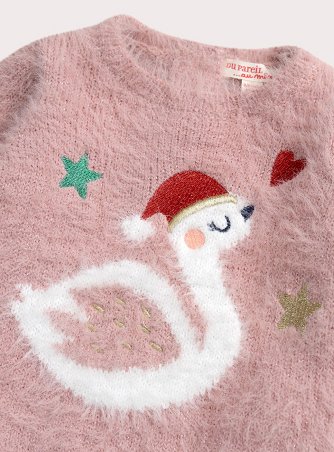 Βρεφικό Πουλόβερ για Κορίτσια Pink Swan