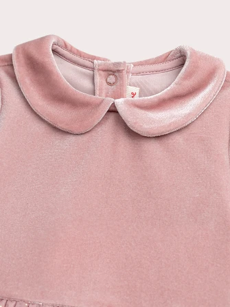 Βρεφικό Φόρεμα για Κορίτσια Pink Velour