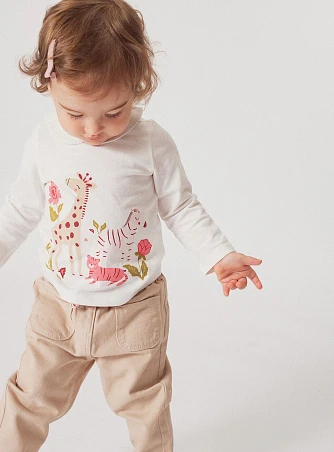 Βρεφική Μακρυμάνικη Μπλούζα για Κορίτσια