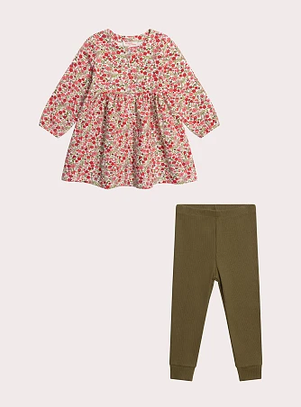 Βρεφικό Σετ για Κορίτσια Chaki Floral