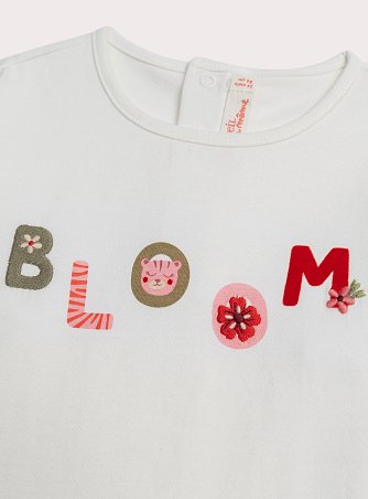 Βρεφική Μπλούζα για Κορίτσια White Bloom