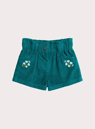 Βρεφικό Σορτς για Κορίτσια Turquoise Corduroy