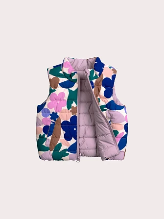 Βρεφικό Αμάνικο Μπουφάν για Κορίτσια Lilac Floral - 2 σε 1