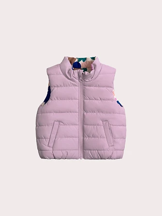 Βρεφικό Αμάνικο Μπουφάν για Κορίτσια Lilac Floral - 2 σε 1