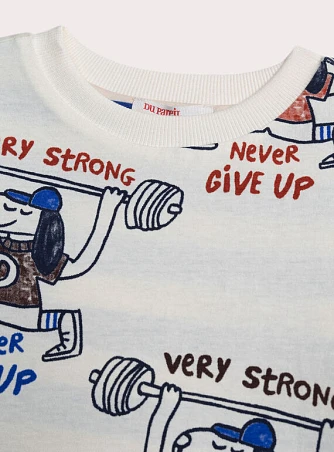 Παιδική Μπλούζα για Αγόρια Never Give Up - 2 σε 1