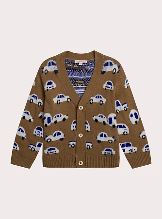 Παιδική Ζακέτα για Αγόρια Brown Cars