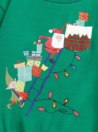 Παιδικό Φούτερ για Αγόρια Green Christmas