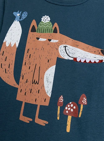 Παιδική Μπλούζα για Αγόρια Dark Navy Fox