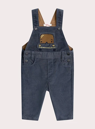Βρεφική Σαλοπέτα για Αγόρια Νavy Corduroy Overall
