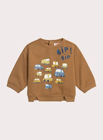 Βρεφικό Φούτερ για Αγόρια Brown Cars