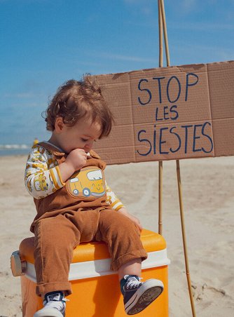 Βρεφική Μπλούζα για Αγόρια Yellow Cars - 2 σε 1